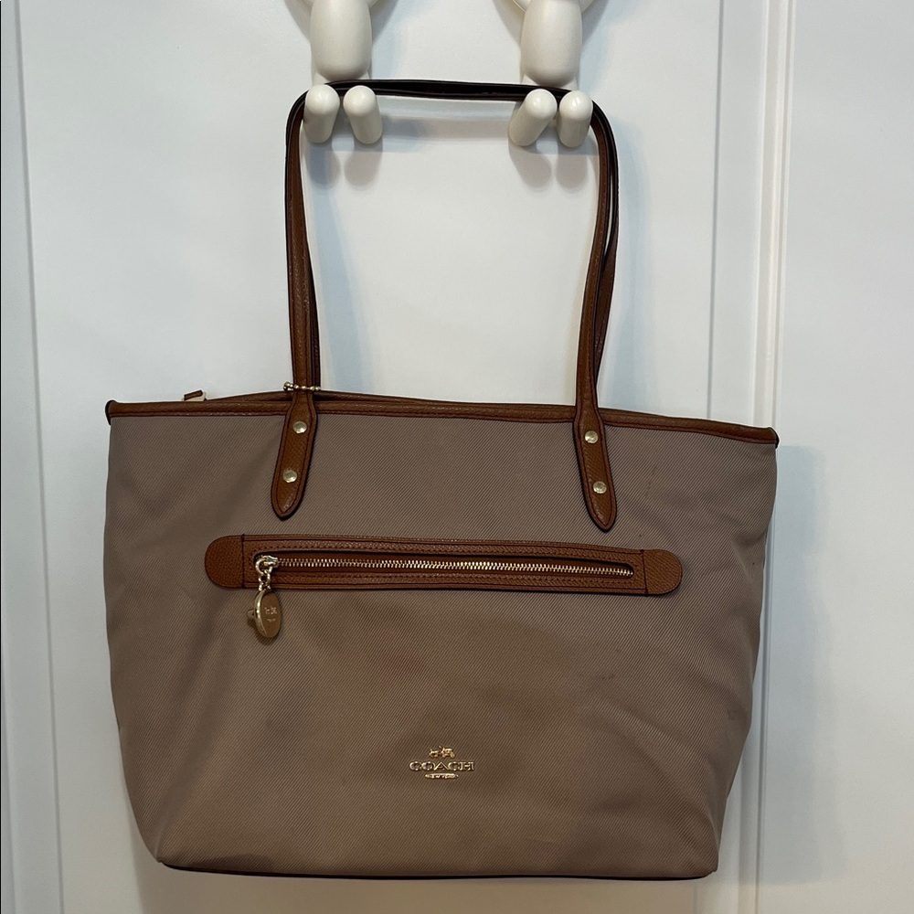 Coach Tan and Brown Women's Tote Bag